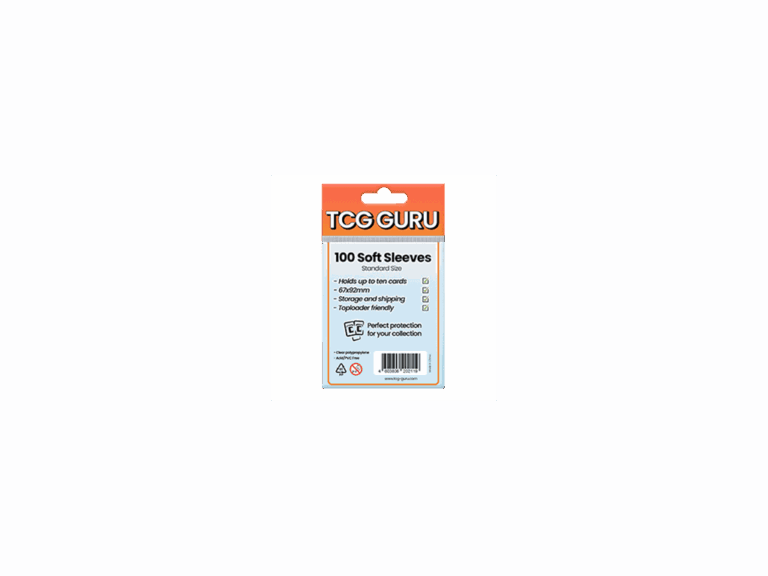 TCG Guru Soft Sleeves – 100 Kartenhüllen, Standardgröße