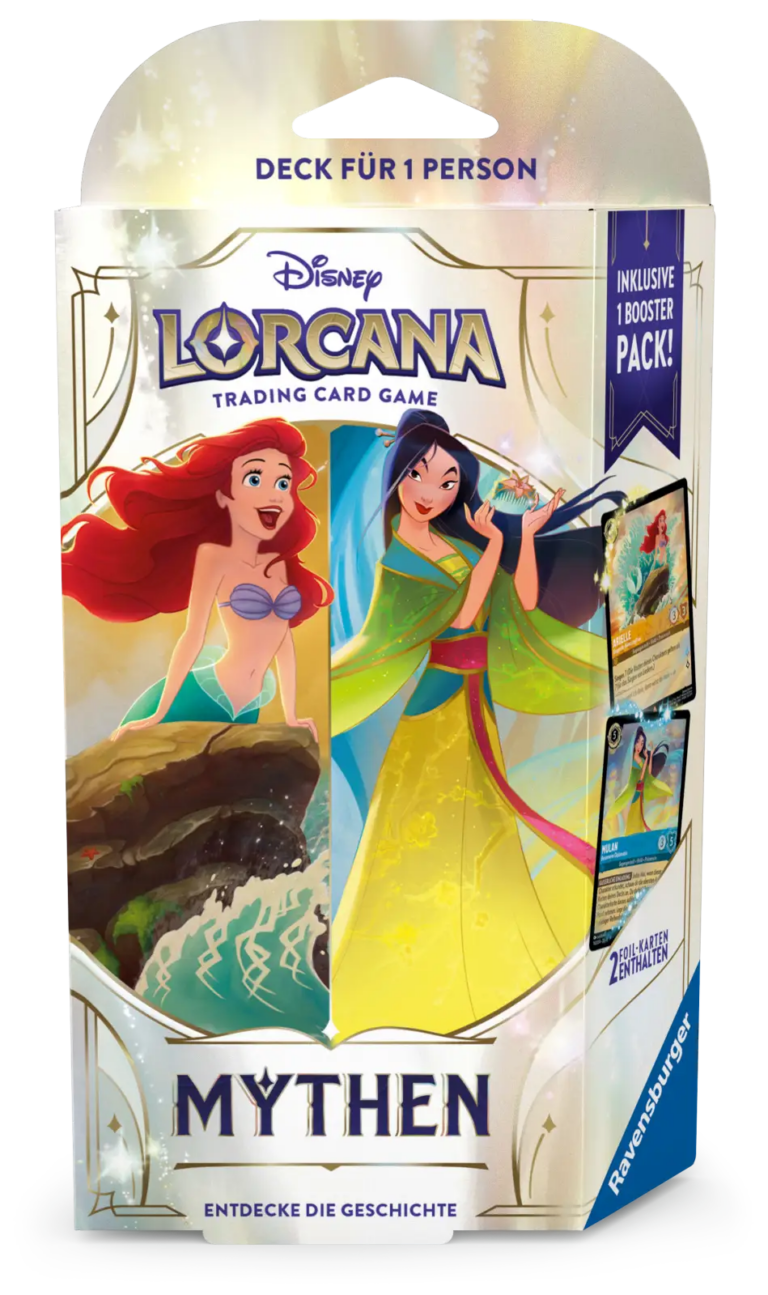 Disney Lorcana Mythen – Starterdeck Bernstein Saphir Deutsch – Produktabbildung