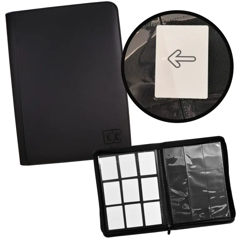 TCG Guru Xenon – 9-Pocket Zipper Binder Schwarz – Produktabbildung
