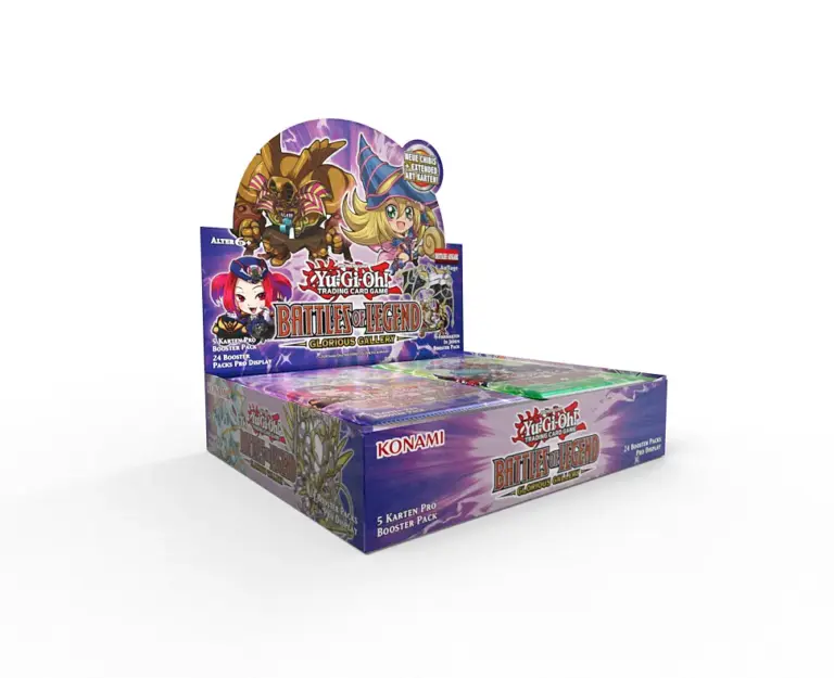 Yu-Gi-Oh! – Battles of Legend: Glorious Gallery, Display mit 24 Boostern (Deutsch)