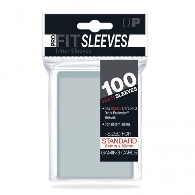 Ultra PRO PRO-Fit – 100 transparente Innenhüllen, Standardgröße