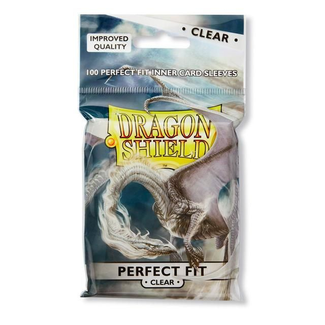 Dragon Shield Perfect Fit – 100 transparente Innenhüllen, Standardgröße, Top-Loading