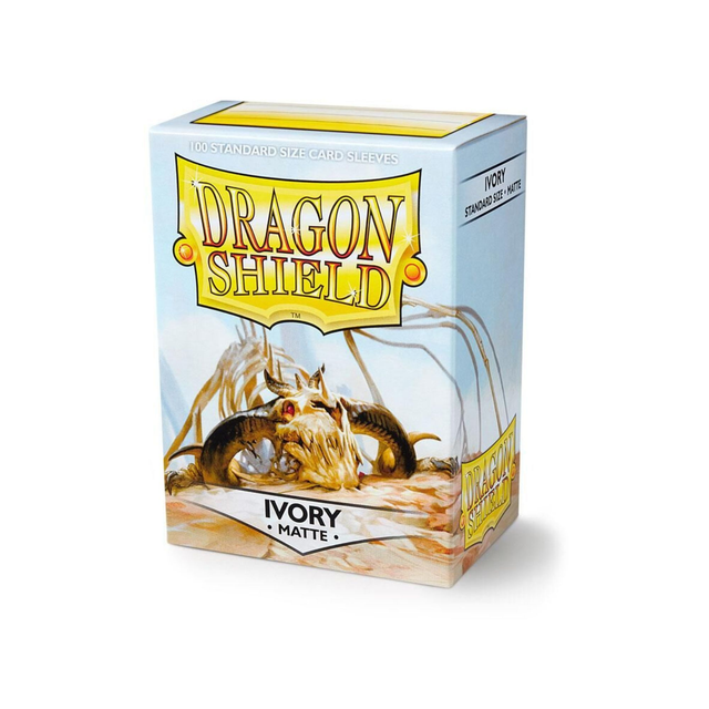 Dragon Shield Matte Ivory – 100 Kartenhüllen, Standardgröße