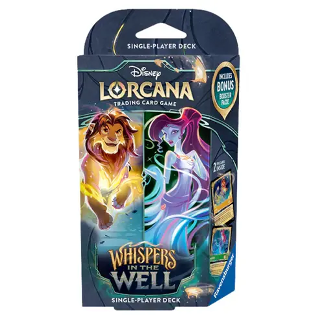 Disney Lorcana TCG – Whispers In The Well Starter Deck: Simba & Megara (Englisch)