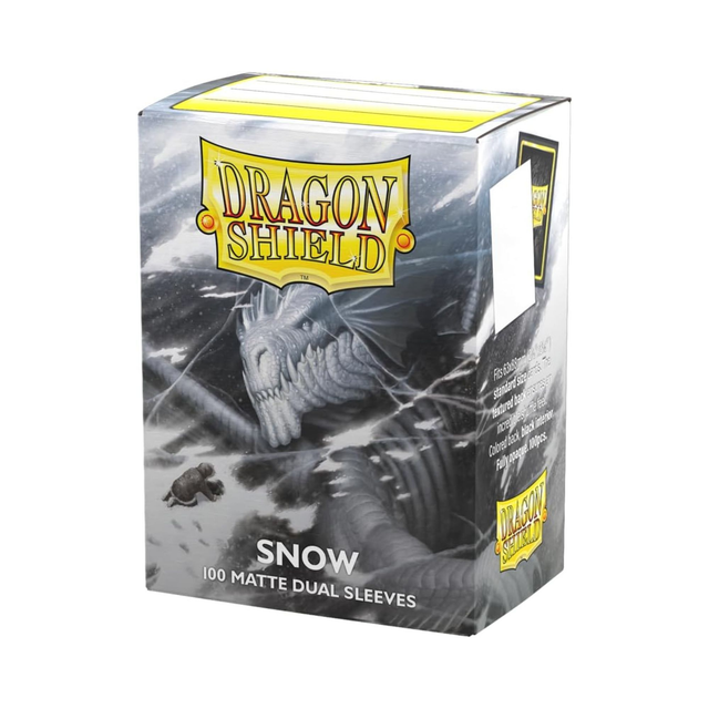 Dragon Shield Dual Matte Snow – 100 Kartenhüllen