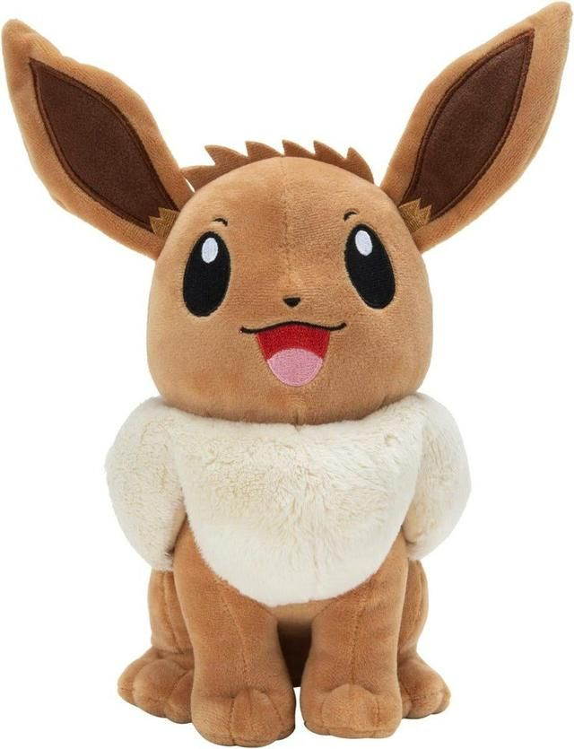Jazwares Pokemon – Lachendes Evoli, Plüschfigur 30 cm