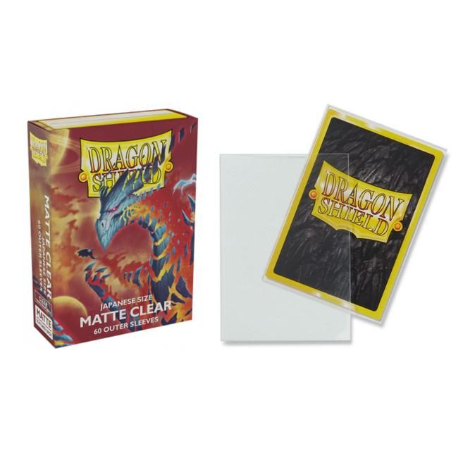 Dragon Shield Matte Clear Outer – 60 Kartenhüllen, Japanese Size