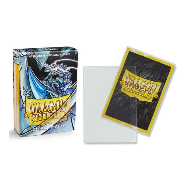 Dragon Shield Matte Clear – 60 Kartenhüllen, Japanese Size