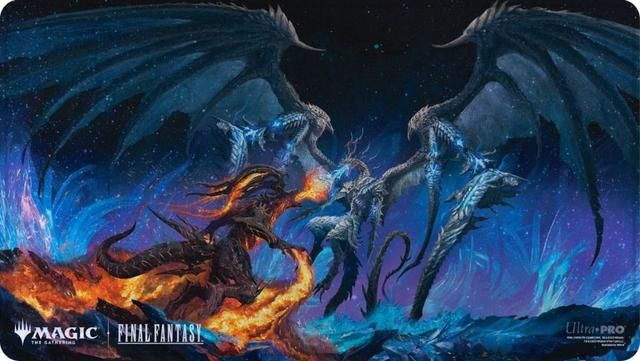Ultra PRO Magic: The Gathering – Final Fantasy: Bahamut & Ifrit, Holofoil-Spielmatte