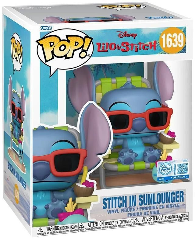 Funko Pop! Disney – Stitch im Liegestuhl