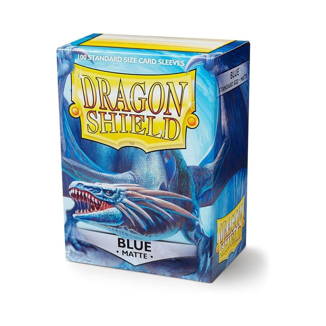 Dragon Shield Matte Blue – 100 Kartenhüllen, Standardgröße