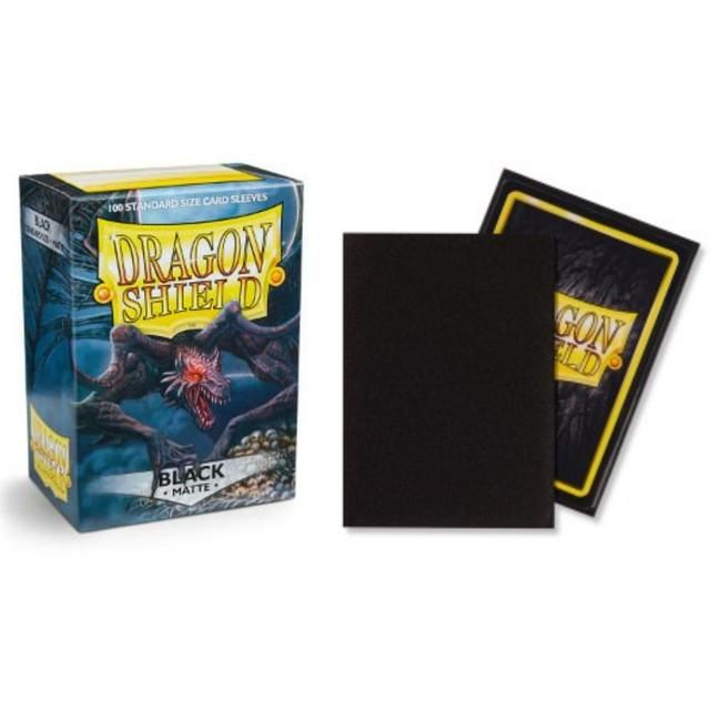 Dragon Shield Matte Black – Kartenhüllen, Standardgröße