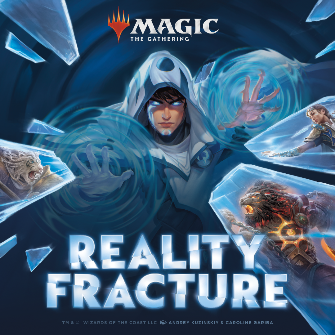 Magic: The Gathering – Reality Fracture, offizielles Motiv mit Jace und zersplitterter Realität